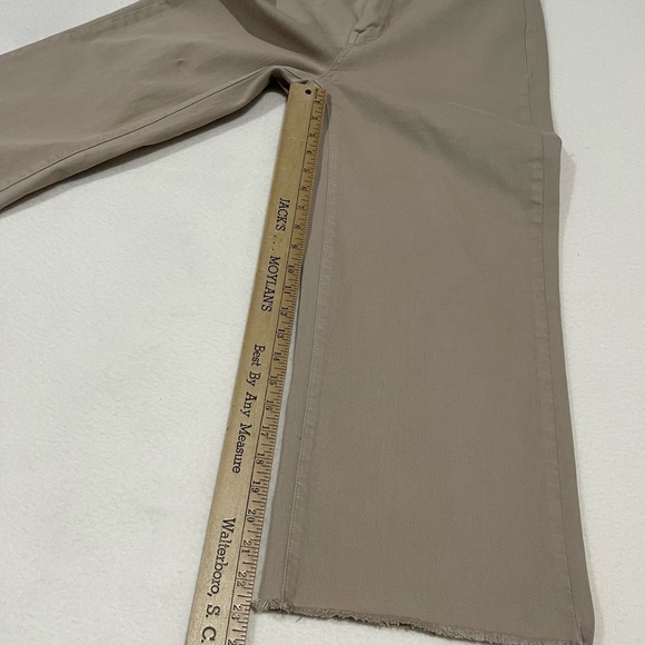Judy Blue wide leg khaki jeans with a raw hem cropped high waist Size 7/28 comfy - Picture 11 of 11
